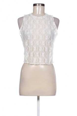 Damentop Bershka, Größe L, Farbe Weiß, Preis 14,83 €