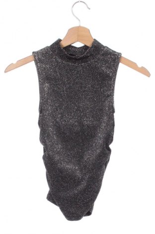 Damski top Sinsay, Rozmiar XXS, Kolor Srebrzysty, Cena 46,99 zł