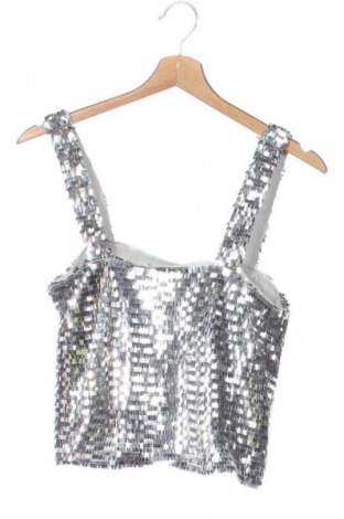 Top de femei Zara, Mărime XS, Culoare Argintiu, Preț 48,90 Lei