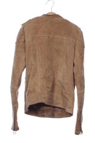 Damen Lederjacke Mango, Größe XS, Farbe Beige, Preis 41,60 €
