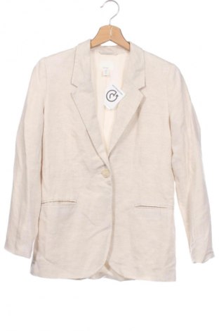 Damski żakiet H&M, Rozmiar XS, Kolor Beżowy, Cena 96,00 zł