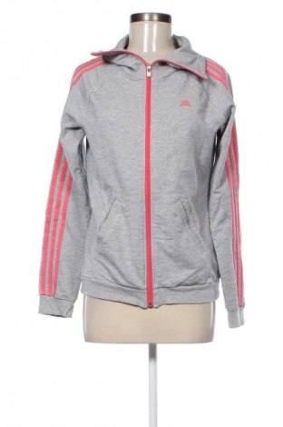 Дамско спортно горнище Adidas, Размер M, Цвят Сив, Цена 28,99 лв.
