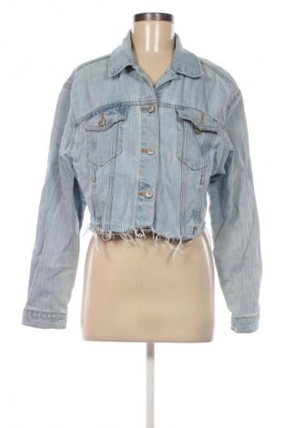 Geacă de femei Bershka, Mărime S, Culoare Albastru, Preț 59,99 Lei