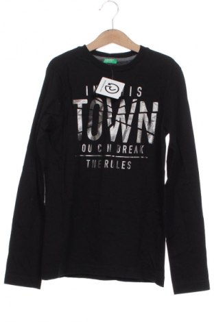 Παιδική μπλούζα United Colors Of Benetton, Μέγεθος 10-11y/ 146-152 εκ., Χρώμα Μαύρο, Τιμή 6,99 €