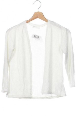 Kinder Strickjacke H&M, Größe 6-7y/ 122-128 cm, Farbe Silber, Preis 4,99 €