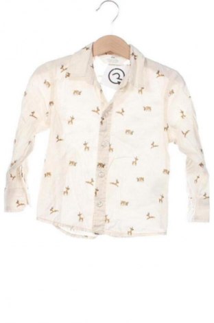 Детска риза H&M, Размер 18-24m/ 86-98 см, Цвят Бежов, Цена 12,00 лв.