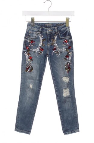 Blugi pentru copii Guess, Mărime 6-7y/ 122-128 cm, Culoare Albastru, Preț 169,67 Lei