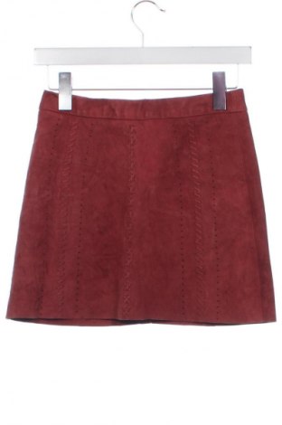 Fustă de piele Gina Tricot, Mărime XS, Culoare Roșu, Preț 243,84 Lei