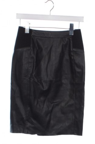 Lederrock Vero Moda, Größe XS, Farbe Schwarz, Preis € 13,99