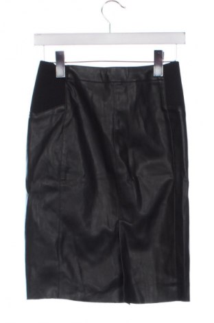Lederrock Vero Moda, Größe XS, Farbe Schwarz, Preis € 13,99