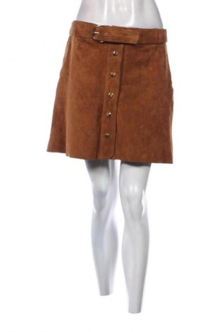 Bőrszoknya Zara, Méret M, Szín Barna, Ár 17 056 Ft