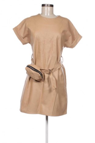 Rochie de piele Unbranded, Mărime M, Culoare Bej, Preț 81,04 Lei