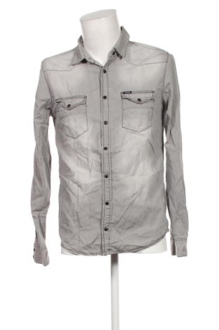Cămașă de bărbați Pull&Bear, Mărime M, Culoare Gri, Preț 98,99 Lei
