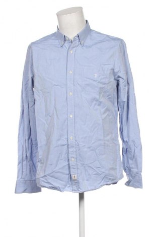 Męska koszula Trussardi Jeans, Rozmiar XL, Kolor Niebieski, Cena 160,45 zł