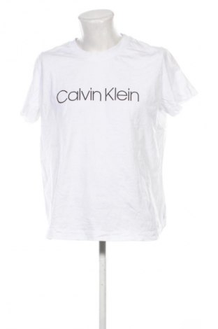 Herren T-Shirt Calvin Klein, Größe 5XL, Farbe Weiß, Preis 23,99 €