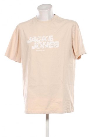 Herren T-Shirt Jack & Jones, Größe L, Farbe Beige, Preis € 9,21