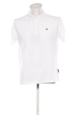 Męski T-shirt Napapijri, Rozmiar L, Kolor Biały, Cena 407,99 zł