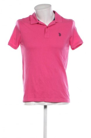 Męski T-shirt U.S. Polo Assn., Rozmiar M, Kolor Różowy, Cena 112,75 zł
