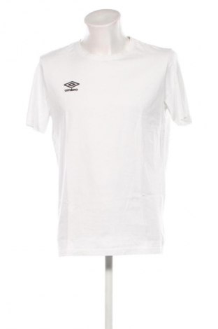 Herren T-Shirt Umbro, Größe L, Farbe Weiß, Preis € 10,21