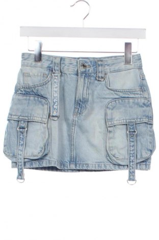 Fustă Bershka, Mărime XXS, Culoare Albastru, Preț 54,79 Lei