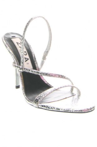 Sandalen Zara, Größe 36, Farbe Silber, Preis € 37,42