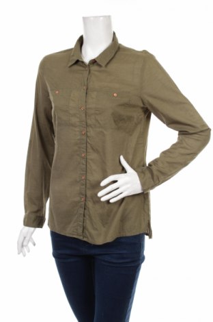 Γυναικείο πουκάμισο Clockhouse, Μέγεθος L, Χρώμα Πράσινο, Τιμή 24,23 €