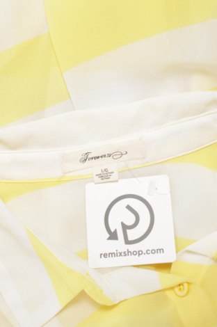 Γυναικείο πουκάμισο Forever 21, Μέγεθος L, Χρώμα Κίτρινο, Τιμή 11,13 €