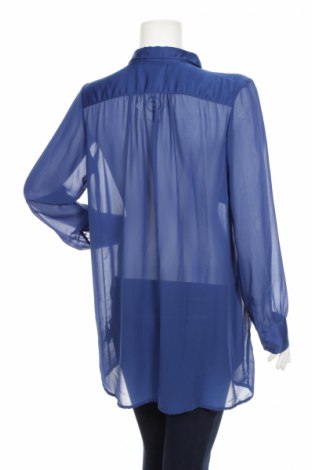 Γυναικείο πουκάμισο KappAhl, Μέγεθος L, Χρώμα Μπλέ, Τιμή 16,08 €