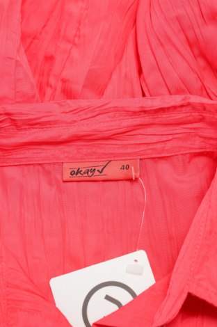 Γυναικείο πουκάμισο Okay, Μέγεθος L, Χρώμα Κόκκινο, Τιμή 11,13 €