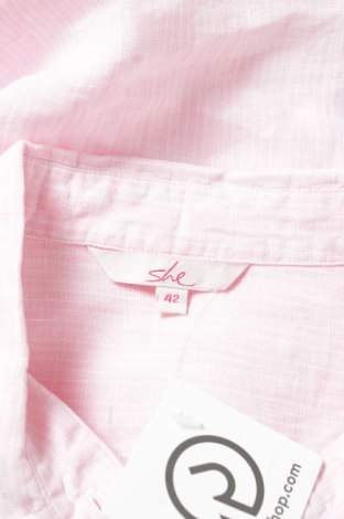 Γυναικείο πουκάμισο She, Μέγεθος L, Χρώμα Ρόζ , Τιμή 11,13 €