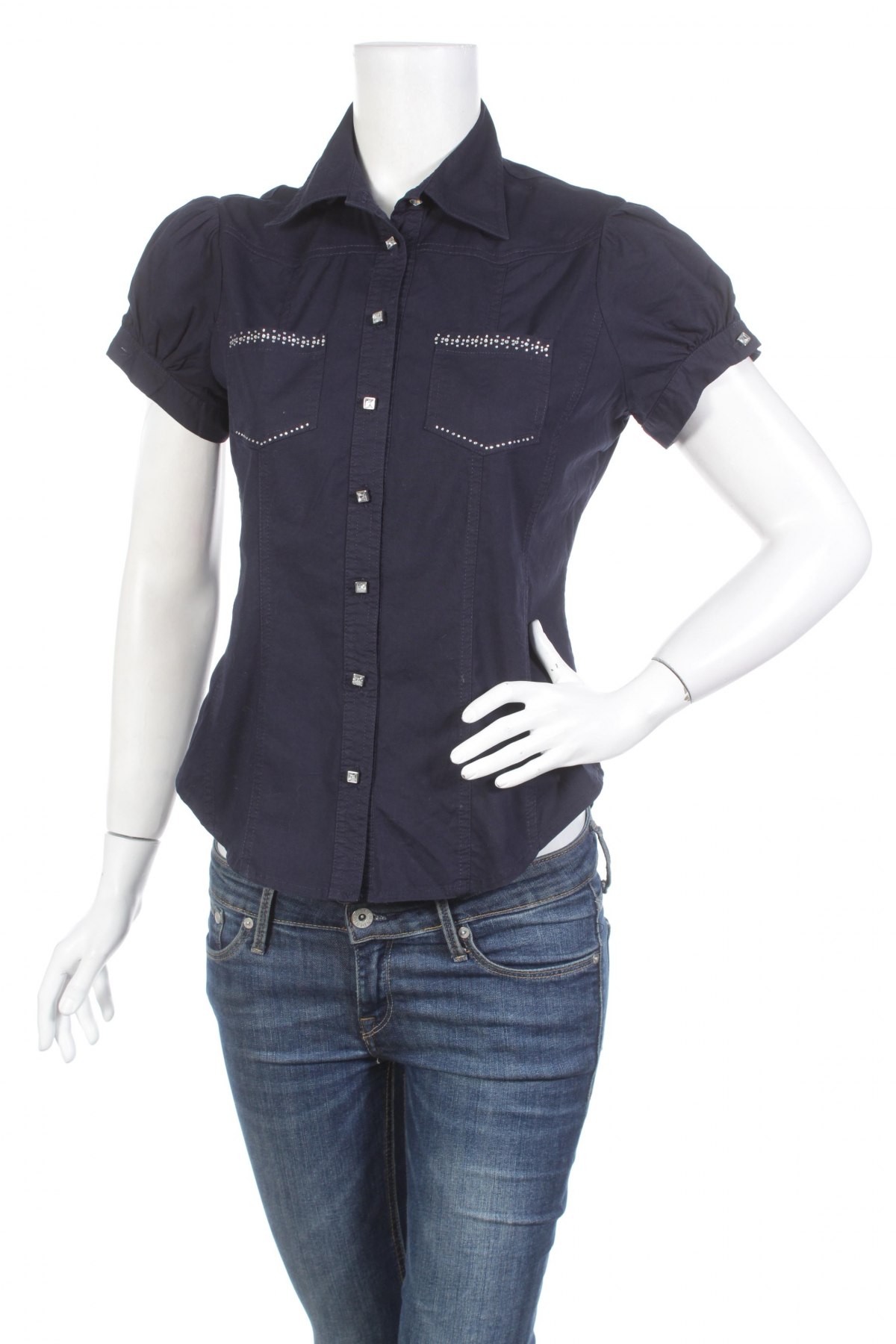 Γυναικείο πουκάμισο, Μέγεθος M, Χρώμα Μπλέ, Τιμή 11,86 €