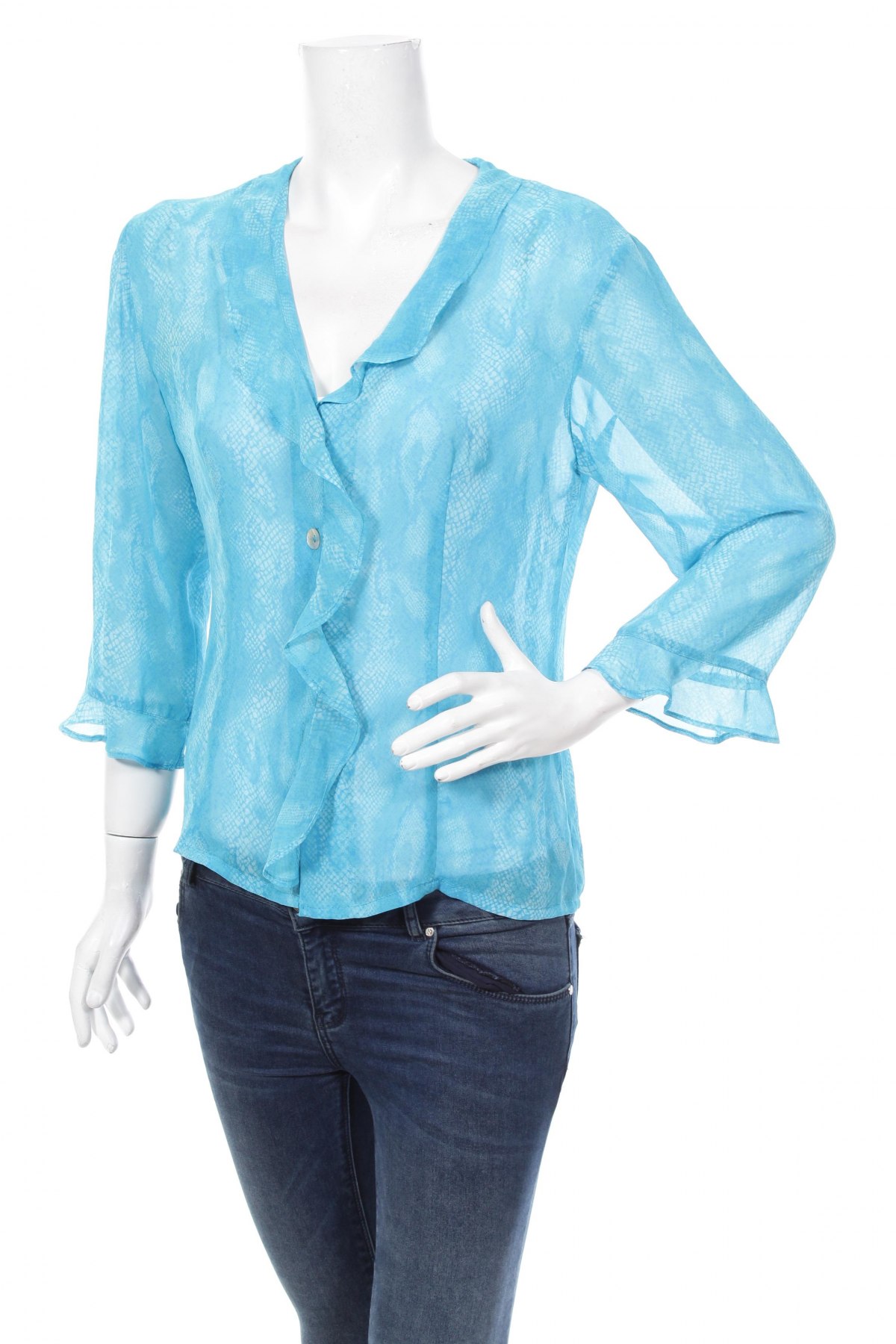 Γυναικείο πουκάμισο, Μέγεθος M, Χρώμα Μπλέ, Τιμή 13,92 €