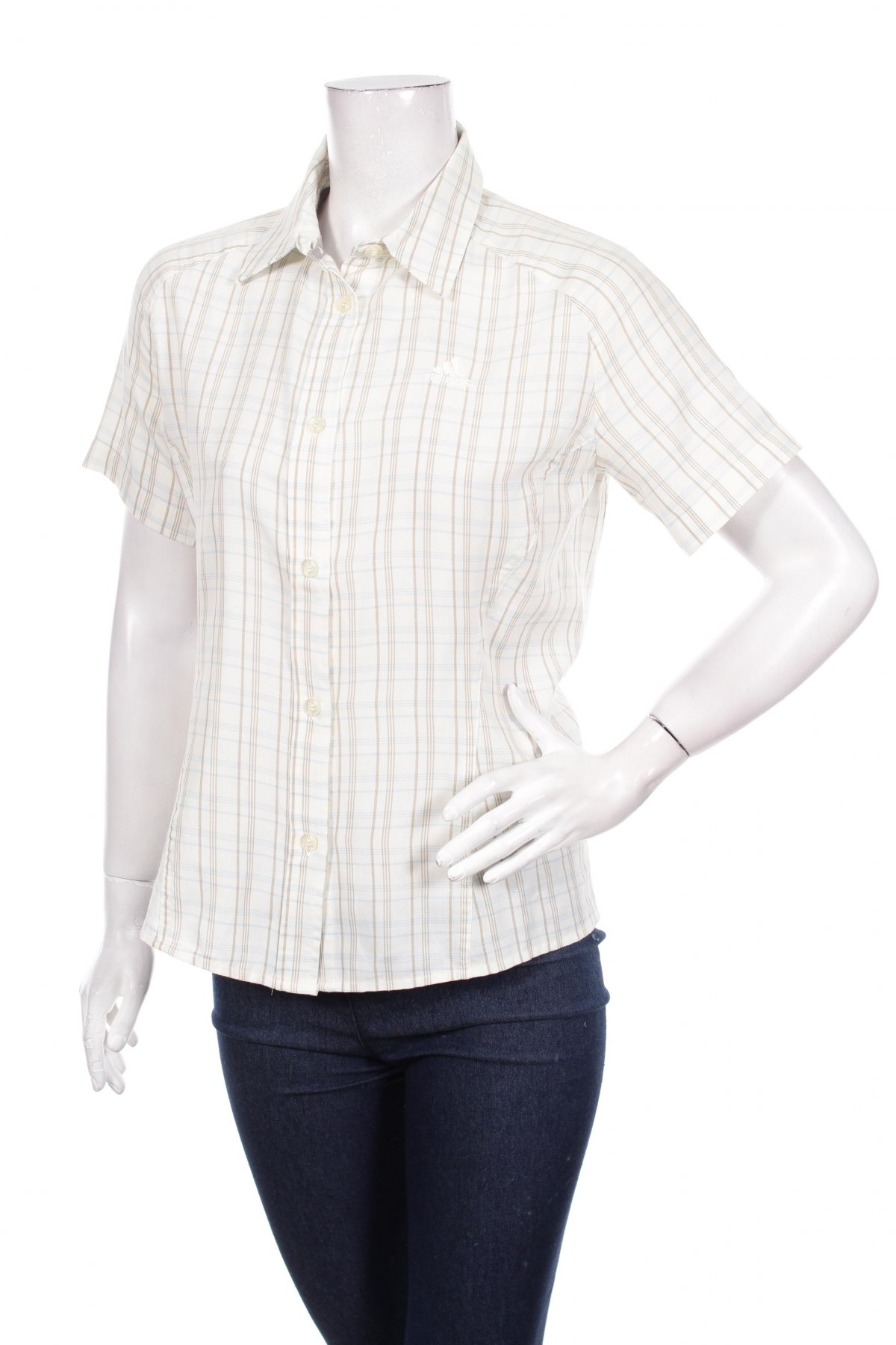 Γυναικείο πουκάμισο Adidas, Μέγεθος M, Χρώμα Λευκό, Τιμή 16,70 €