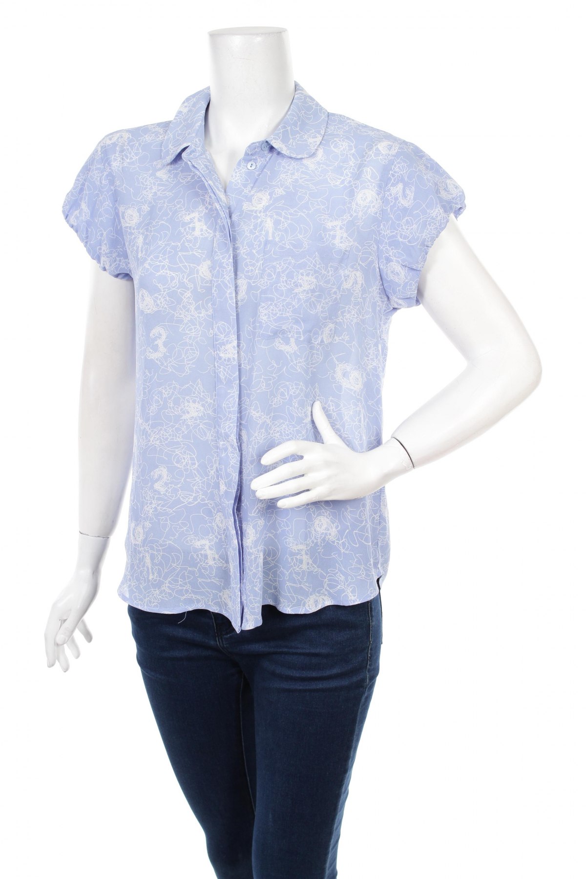 Γυναικείο πουκάμισο Asos, Μέγεθος M, Χρώμα Μπλέ, Τιμή 14,43 €