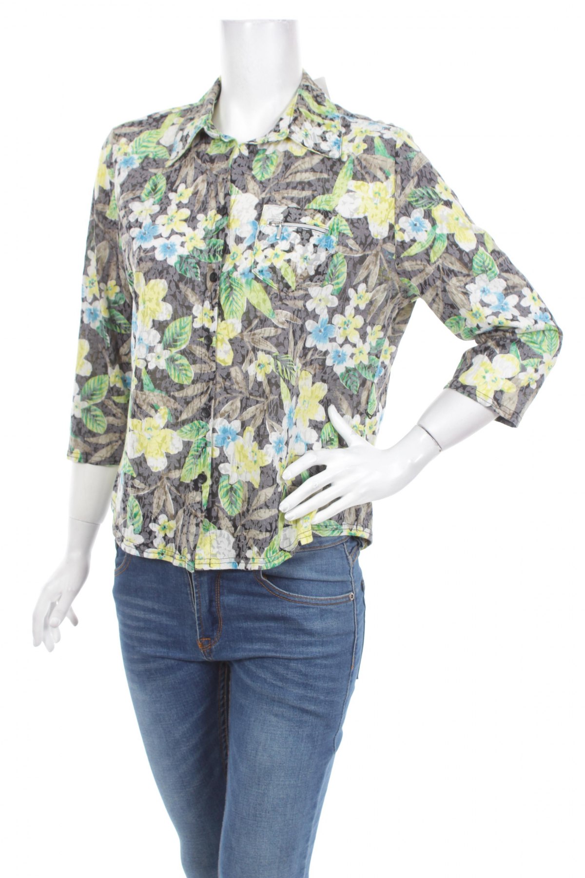 Γυναικείο πουκάμισο Canda, Μέγεθος M, Χρώμα Πολύχρωμο, Τιμή 18,56 €