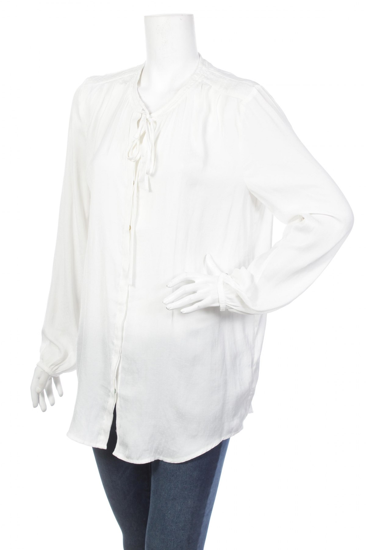 Γυναικείο πουκάμισο Esprit, Μέγεθος L, Χρώμα Λευκό, Τιμή 22,68 €