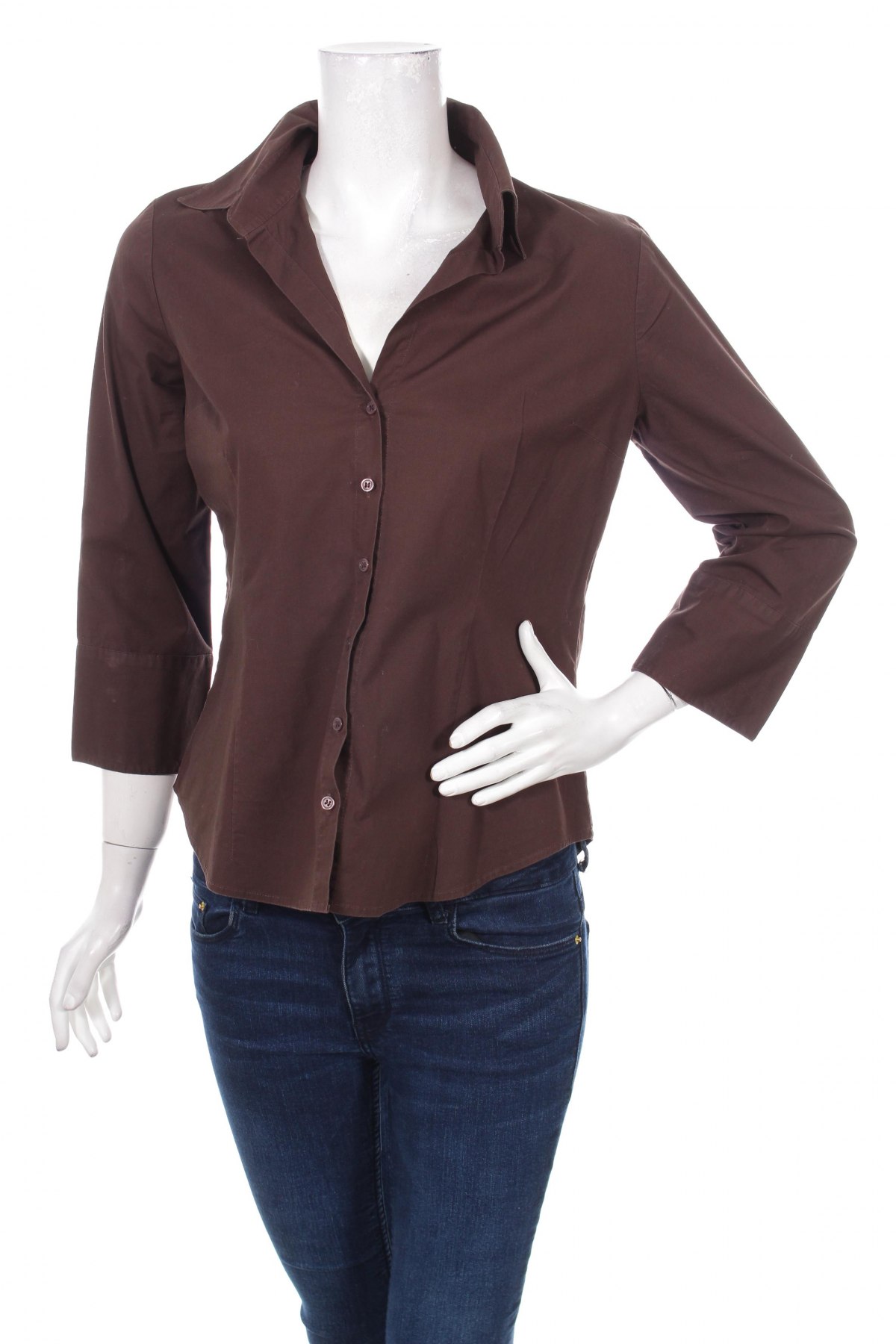 Γυναικείο πουκάμισο H&M, Μέγεθος L, Χρώμα Καφέ, Τιμή 13,92 €