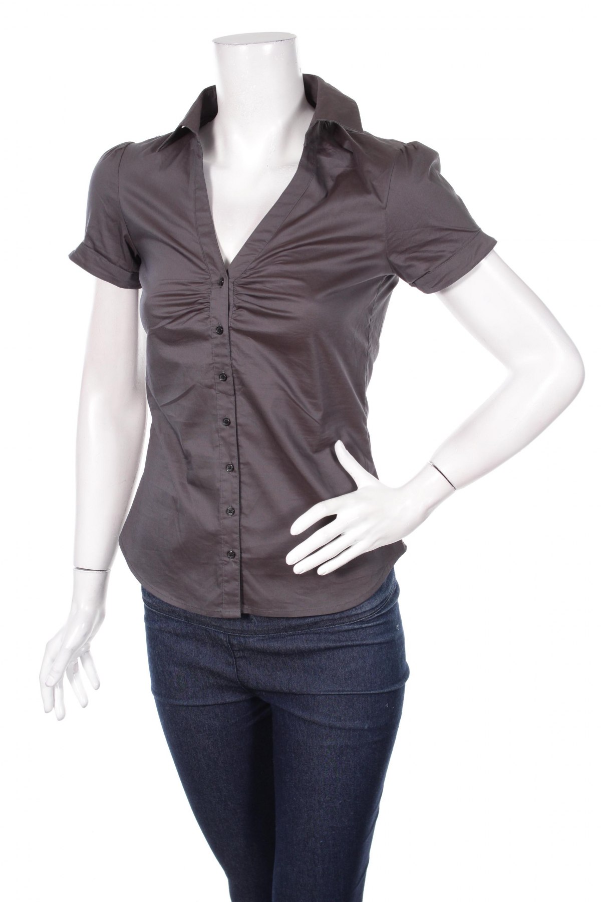 Γυναικείο πουκάμισο H&M, Μέγεθος S, Χρώμα Γκρί, Τιμή 9,28 €