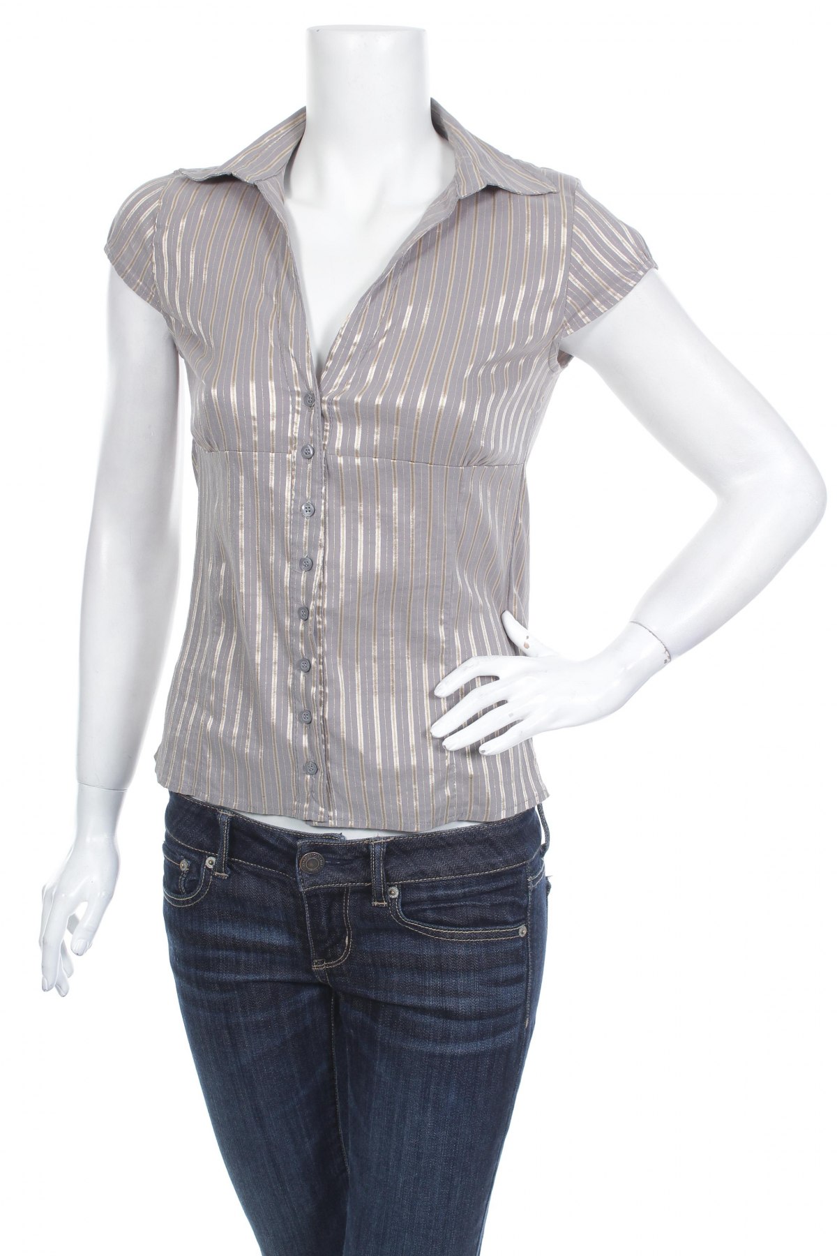 Γυναικείο πουκάμισο H&M, Μέγεθος M, Χρώμα Γκρί, Τιμή 9,90 €