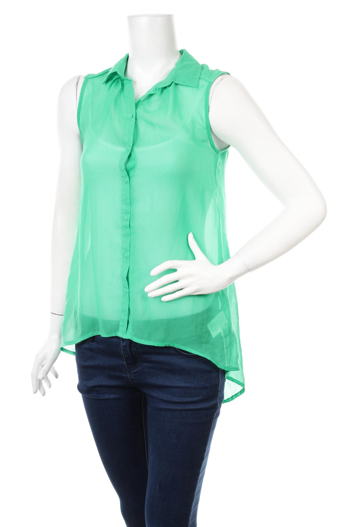 Γυναικείο πουκάμισο H&M, Μέγεθος M, Χρώμα Πράσινο, Τιμή 11,86 €