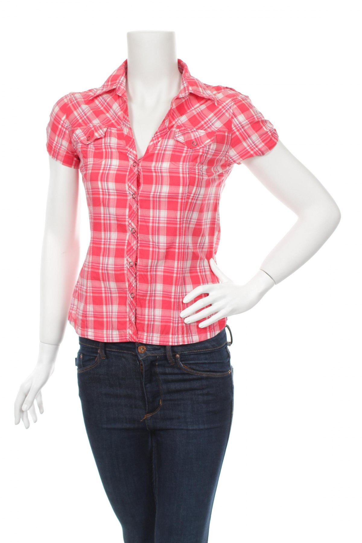 Γυναικείο πουκάμισο H&M Divided, Μέγεθος S, Χρώμα Κόκκινο, Τιμή 9,90 €