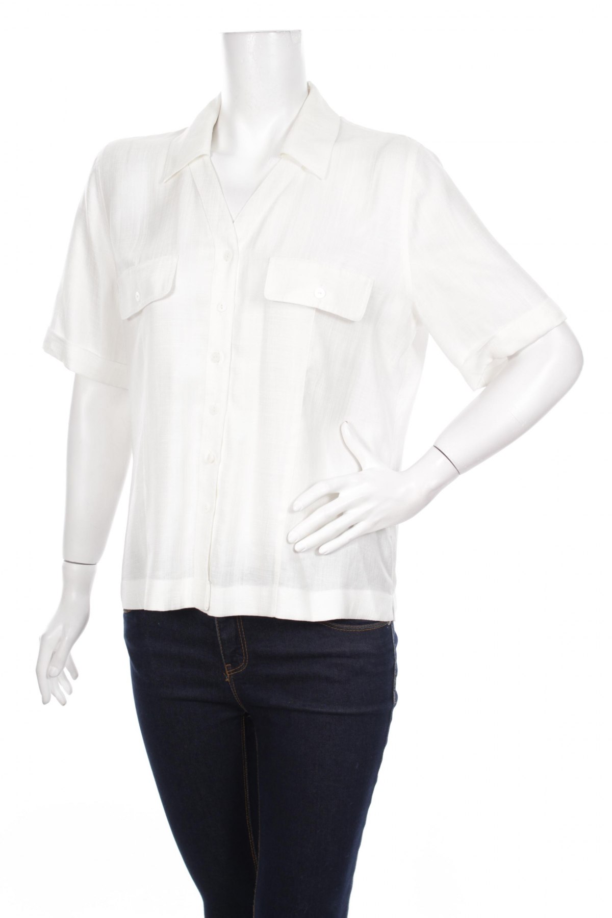 Γυναικείο πουκάμισο Jacques Vert, Μέγεθος L, Χρώμα Λευκό, Τιμή 13,40 €