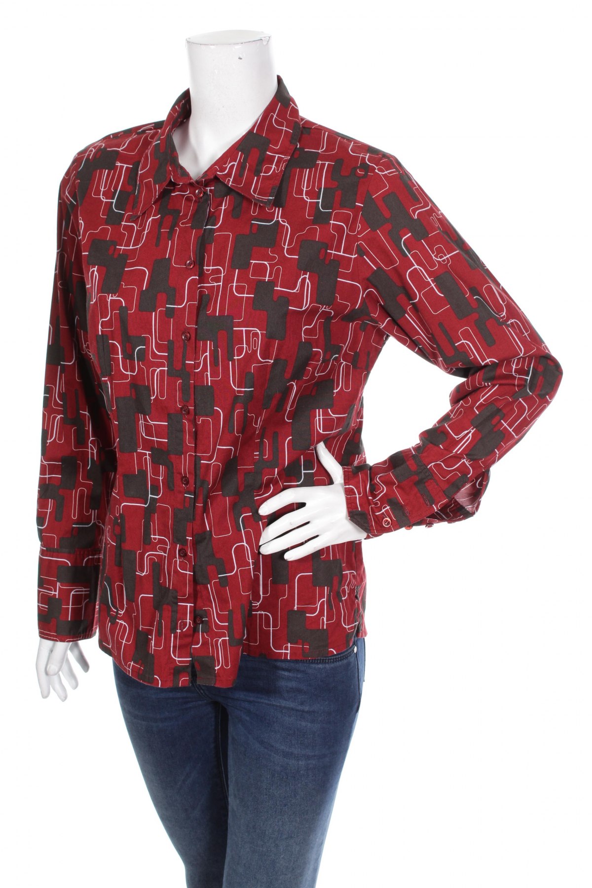 Γυναικείο πουκάμισο Kenny S., Μέγεθος L, Χρώμα Κόκκινο, Τιμή 17,53 €