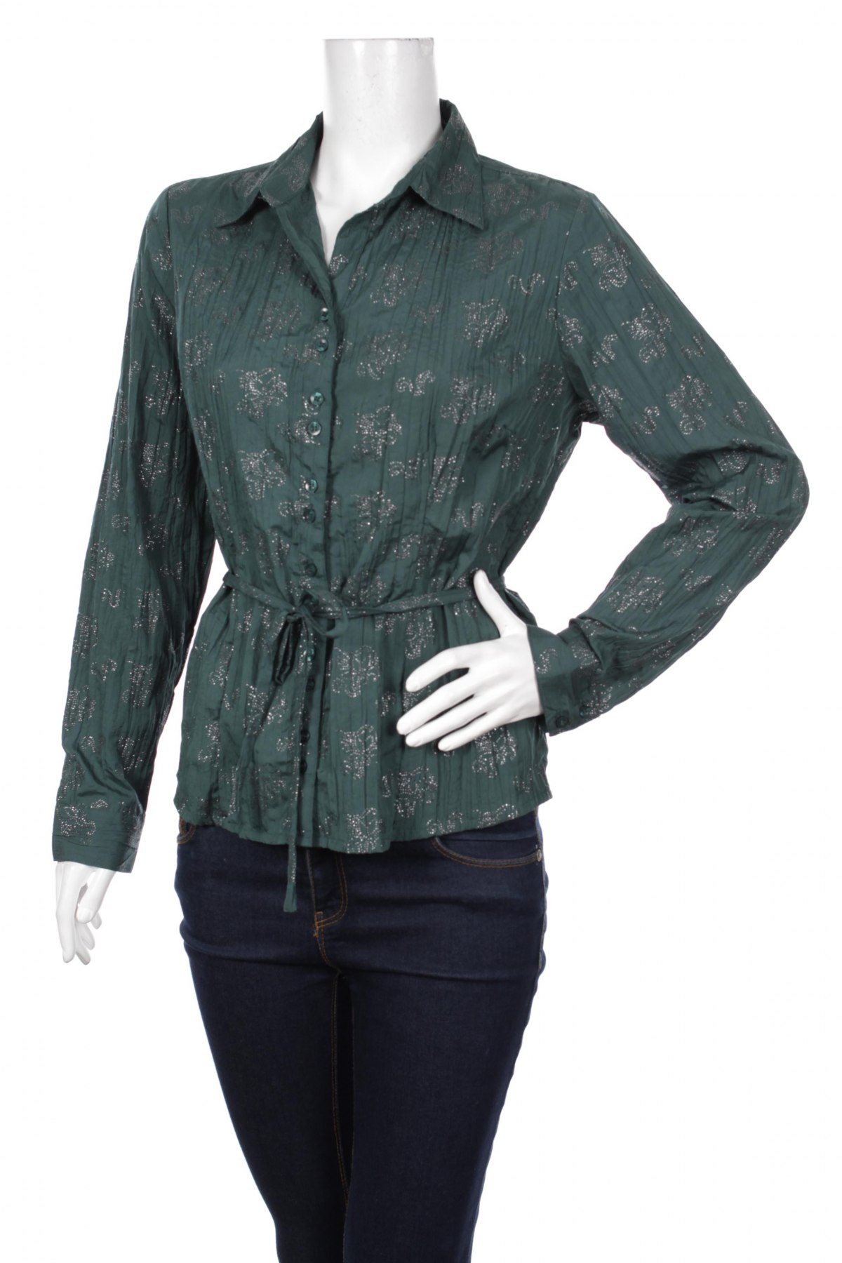Γυναικείο πουκάμισο Michele Boyard, Μέγεθος L, Χρώμα Πράσινο, Τιμή 17,53 €