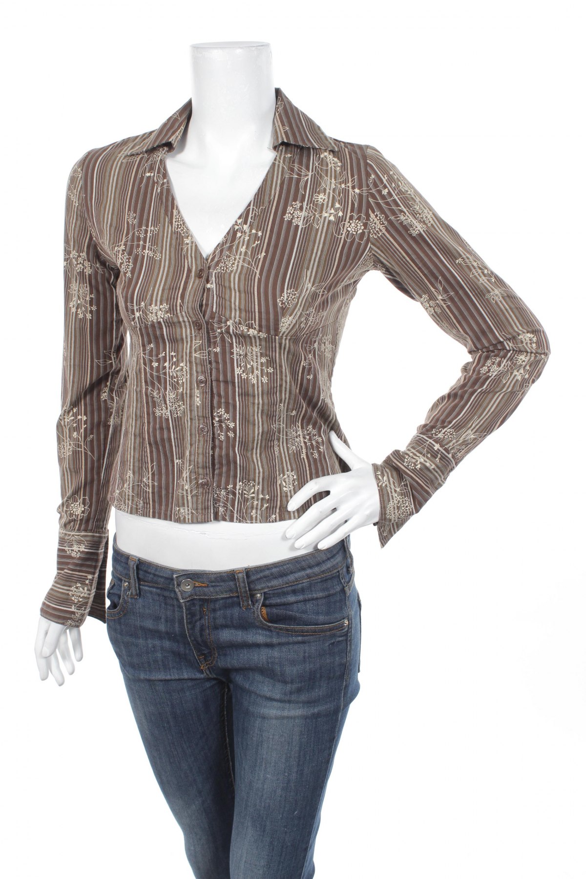 Γυναικείο πουκάμισο Orsay, Μέγεθος S, Χρώμα Καφέ, Τιμή 15,46 €