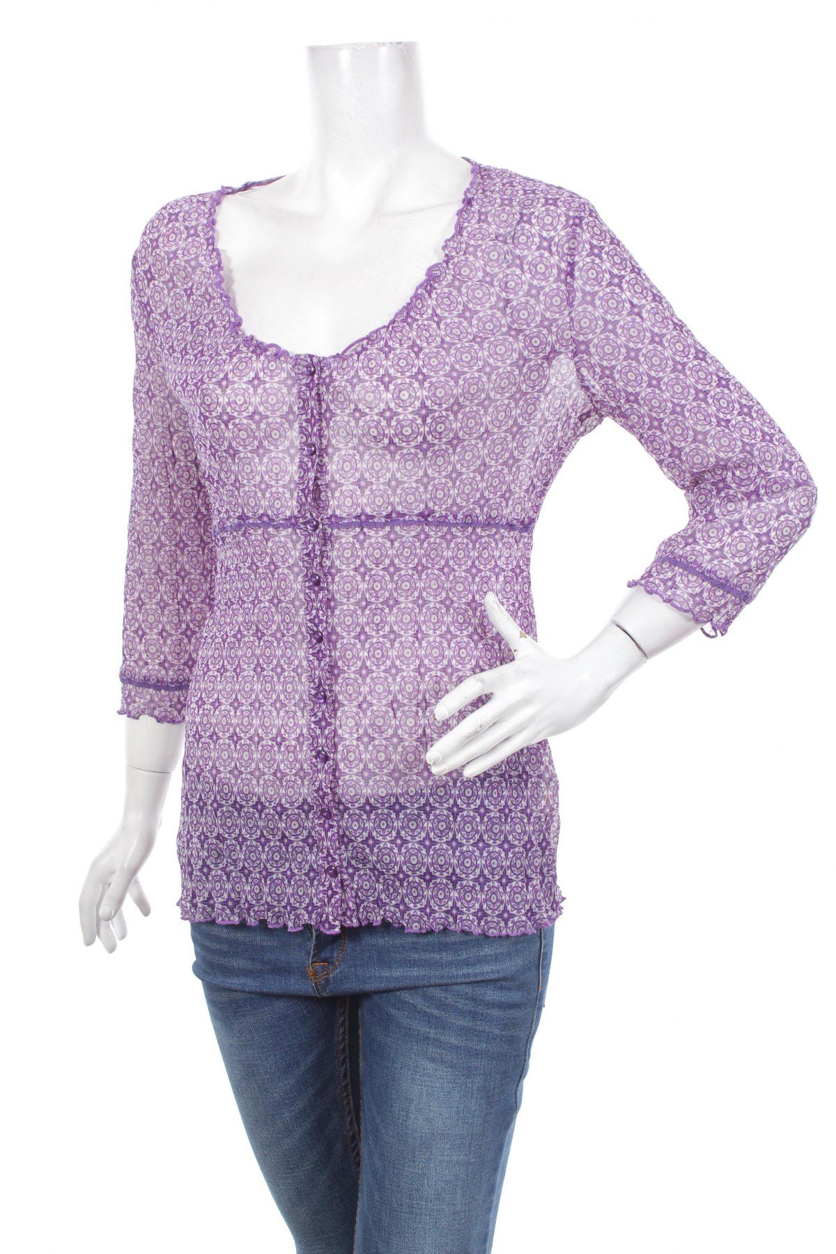 Γυναικείο πουκάμισο S.Oliver, Μέγεθος L, Χρώμα Βιολετί, Τιμή 15,98 €