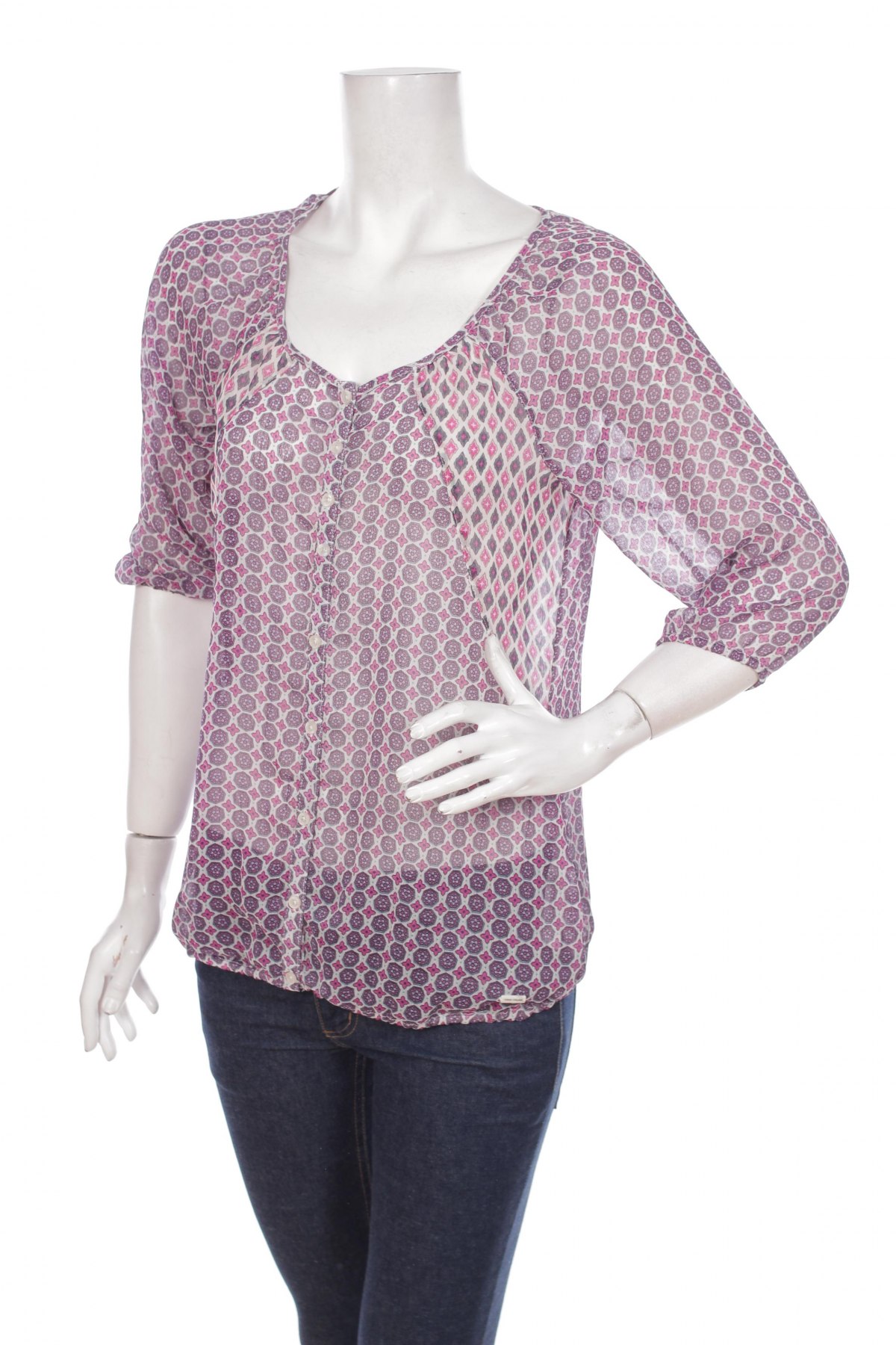Γυναικείο πουκάμισο Tom Tailor, Μέγεθος M, Χρώμα Πολύχρωμο, Τιμή 23,51 €