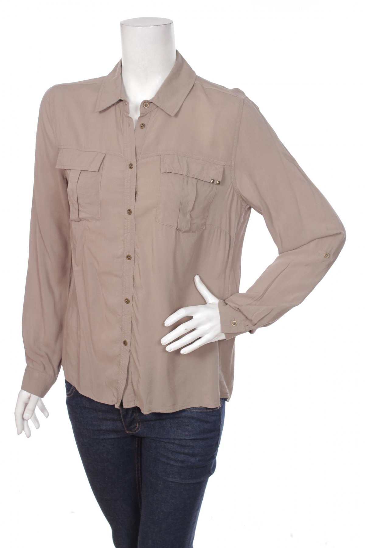 Γυναικείο πουκάμισο Yessica, Μέγεθος XL, Χρώμα Καφέ, Τιμή 16,70 €