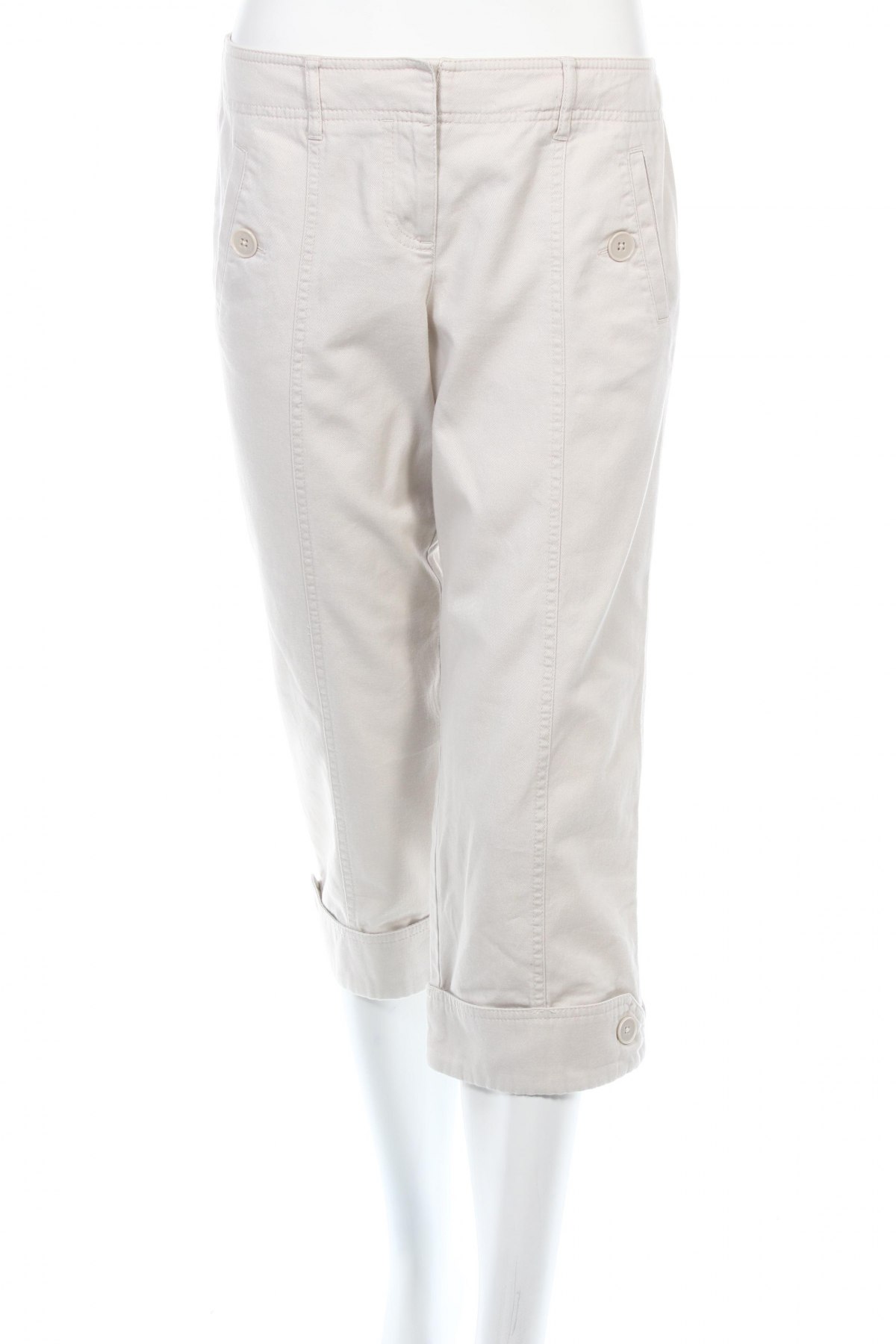 Дамски панталон Loft By Ann Taylor, Размер M, Цвят Бежов, Цена 27,20 лв.