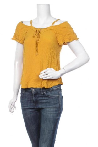 Дамска блуза Active Basic USA, Размер S, Цвят Жълт, Вискоза, Цена 12,28 лв.
